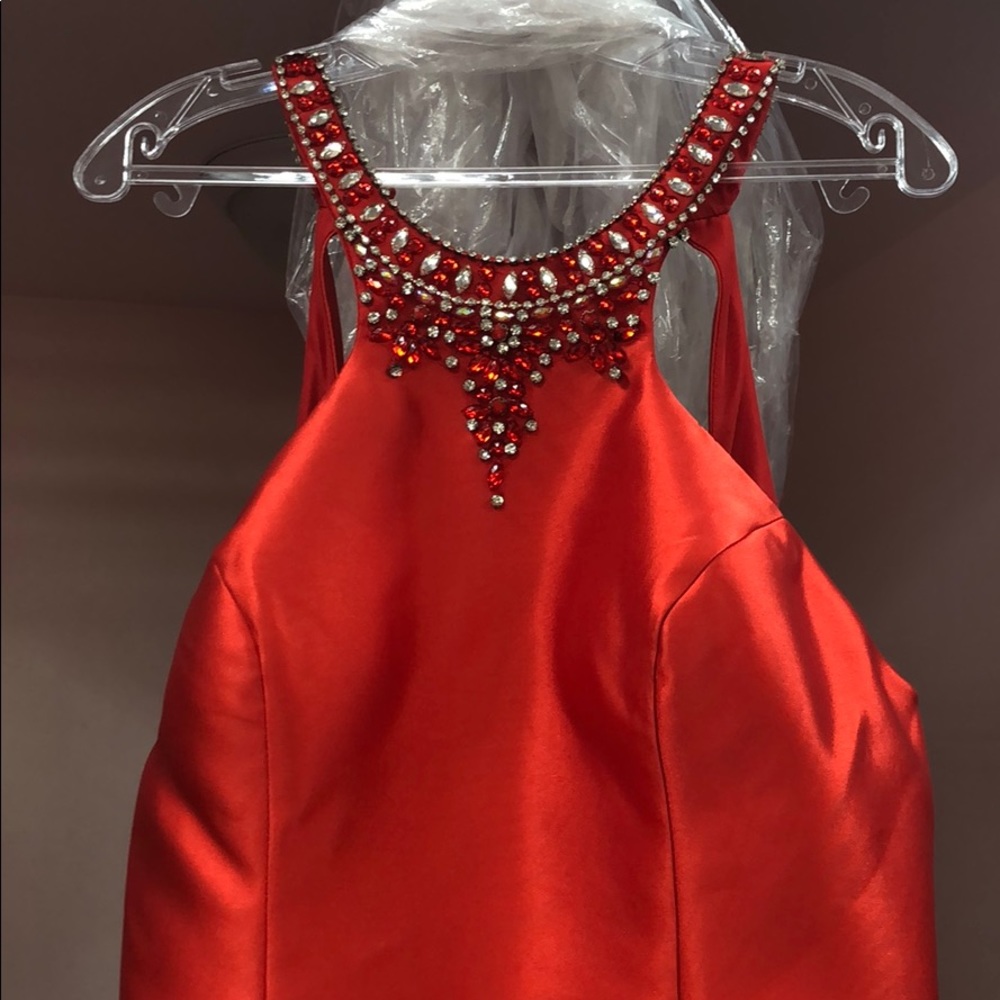 NWT RED SATIN DRESS